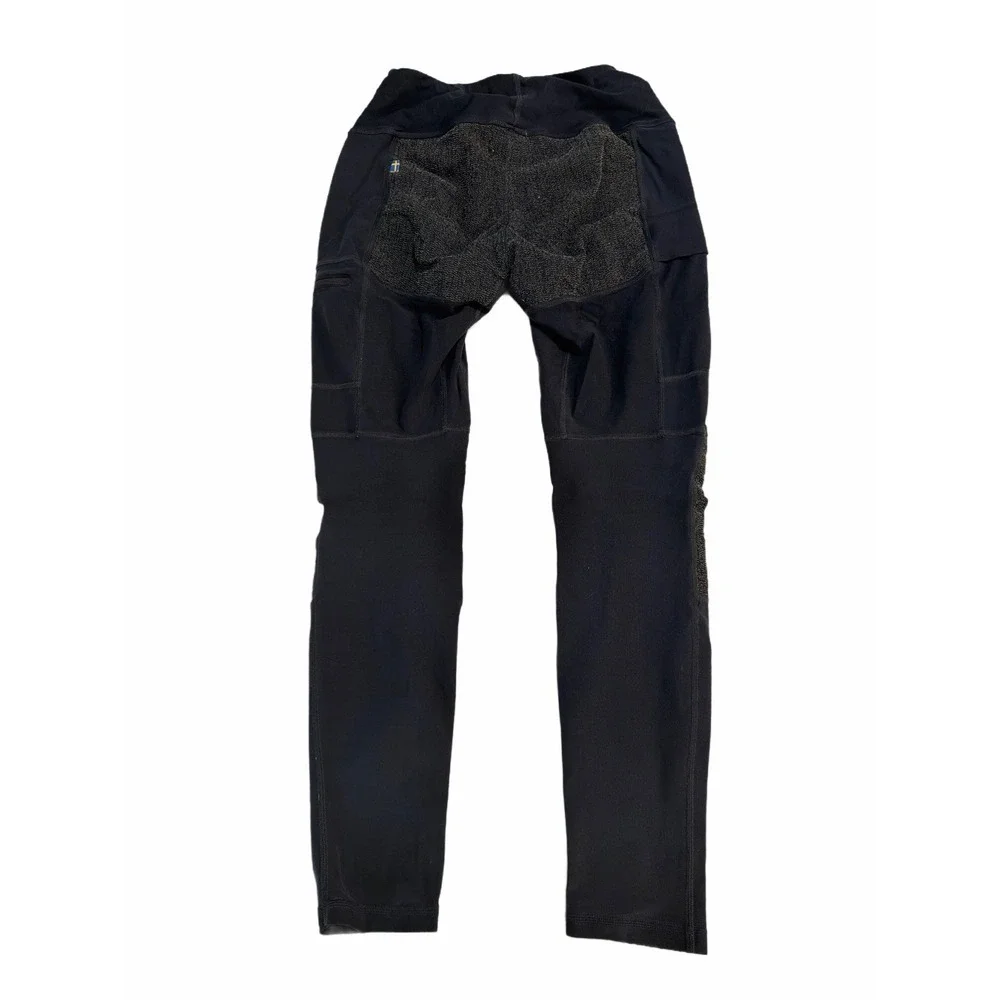 Fjallraven Abisko Trekking Tights M Black Reinforced Knee Climbing Pants
